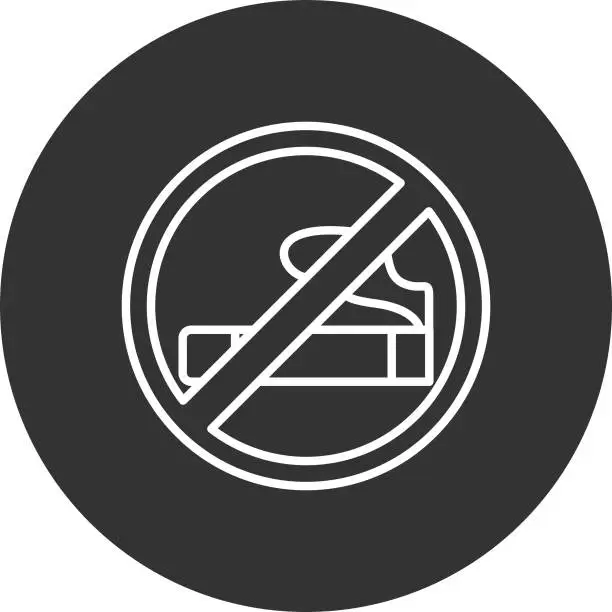 Vector illustration of Smoking Area Icon