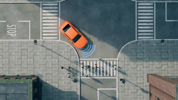 istock Innovative Car Showcases Advanced Autonomous Driving Sensors 1902996290