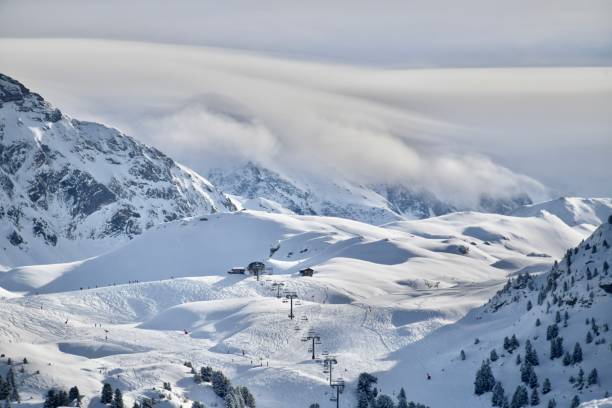 istock Snowcapped mountain by winter 1903116699