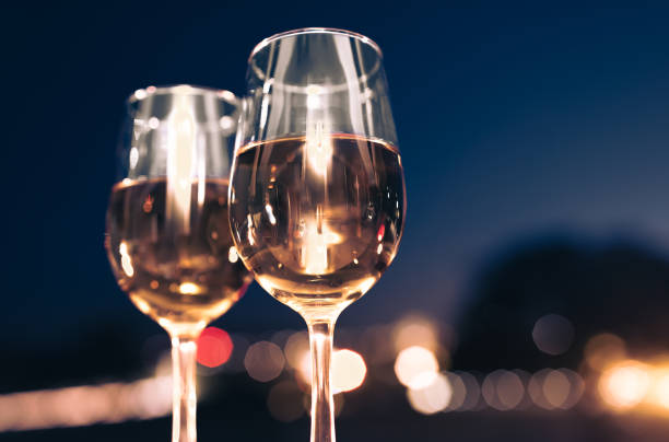 istock Date night. Wine in the night city. 1903122746