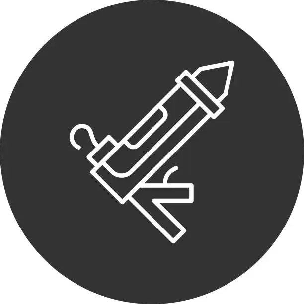 Vector illustration of Caulk Gun Icon