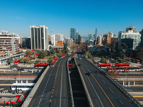 City of Santiago, Chile - Apoquindo Avenue