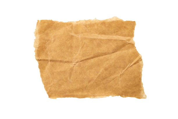 istock Brown Cardboard paper piece isolated on white background 1903276886