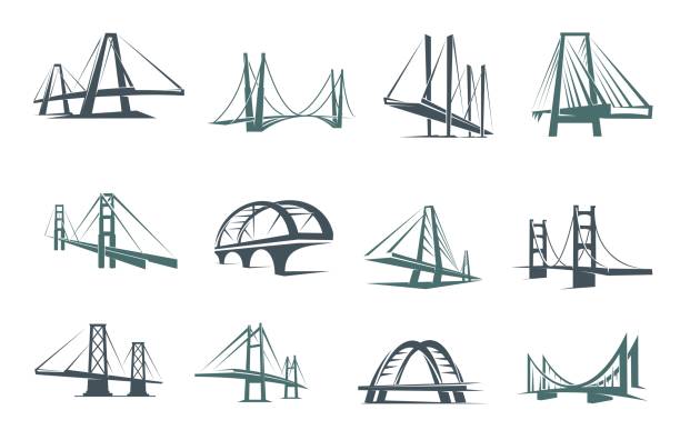ilustrații de stoc cu icoane pod, constructii, constructii, arhitectura - pod