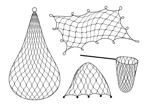 istock Gillnet or gill and fish trap, bottom net, fishing 1903365573