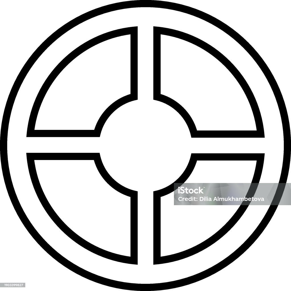 Window. Outline Rounded Round Window Simple Outline Sign For Adverts Suitable For Books Stores ...