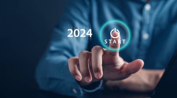 istock Loading progress from 2023 to 2024 to countdown merry christmas and happy new year, Planning and challenge strategy in new year 2024 Concept. 1903431802