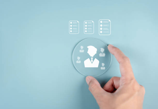 istock HRM or Human Resource Management, selective and accept to manager  for human development recruitment leadership and customer target group concept. 1903432327