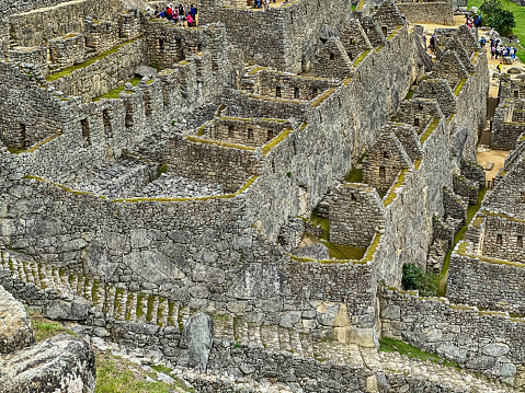 The Incan ruins of Machu Picchu.