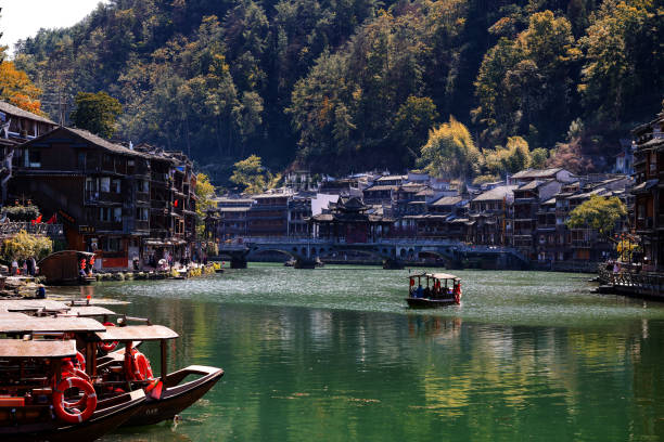 istock Scenery of the ancient city with a river flowing through it 1903511729