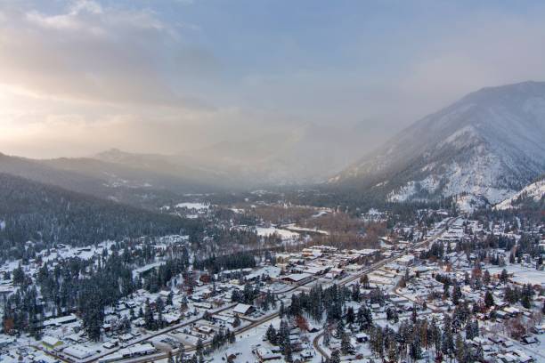 istock Leavenworth, Washington December sunrise in HDR 1903573997