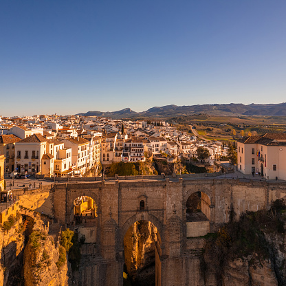 Puente Nuevo and gorge of Ronda Village, Andalusia - Spain