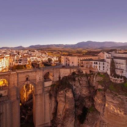 Puente Nuevo and gorge of Ronda Village, Andalusia - Spain
