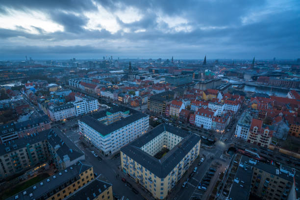 istock Dusk aerial view of Copenhagen 1903603202