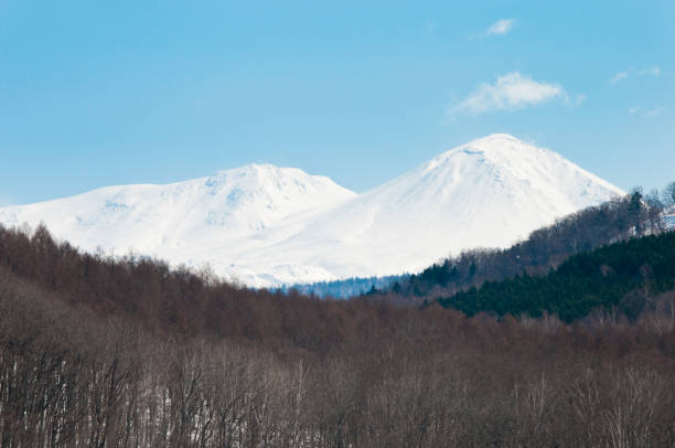 istock winter blue sky and snowy mountains 1903623643