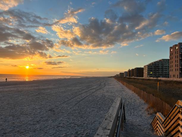 istock Orange Sunset Over Long Beach, NY 1903636058