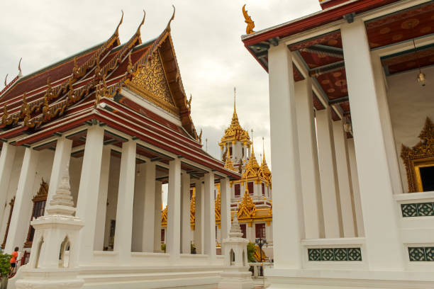 istock Beautiful sky and Wat Ratchanatdaram Temple in Bangkok, Thailand 1903754220