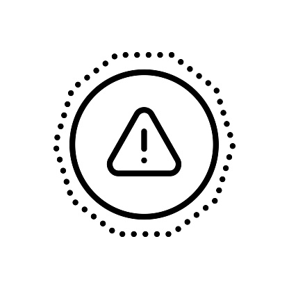 Icon for caution, alert, warning, risk, hazard, wariness, danger, exclamation, attention, insecurity, hazardous, problem