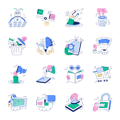 Check out our collection of web development mini illustrations and get handy vector assets for all your digital media projects.