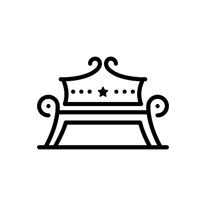 Icon for bench, pew, garden, garth, belvedere, public garden, playfield, lawn, nature, park bench