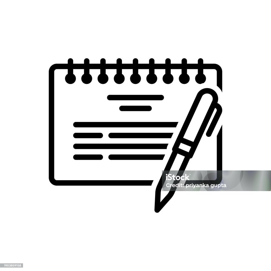 Note Notice Stock Illustration - Download Image Now - Diary, Icon ...