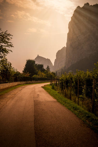 istock view along Sarca Valley at sunset in Italy 1903871929