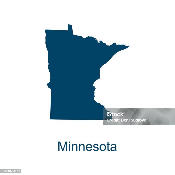 Vector Mn Minnesota Map Vector Design Templates Isolated On White Background ...