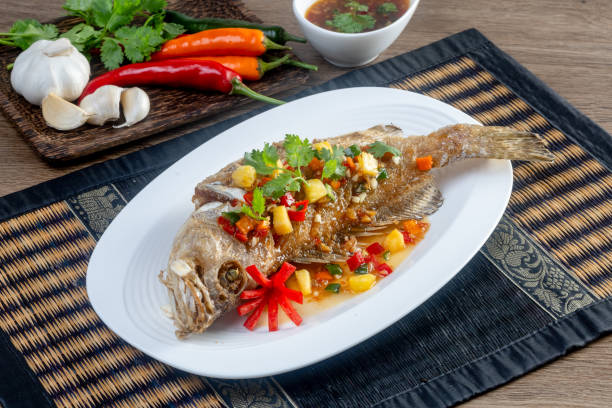 istock Grouper fish with sweet and sour chili 1903892473