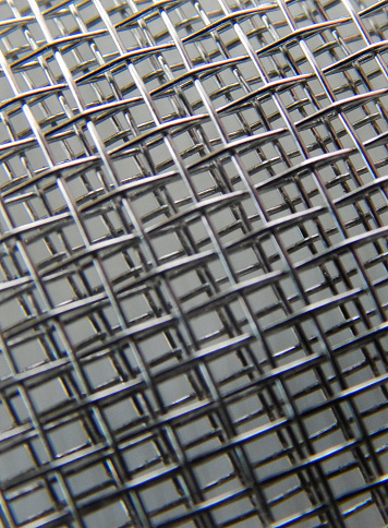 Close-up view of a wire mesh for use as a background
