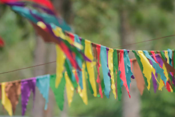 istock Colorful bunting flags or pennant chain 1903947650