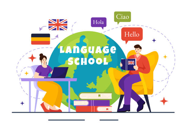 60+ Language School Logo Stock Illustrations, Royalty-Free Vector ...
