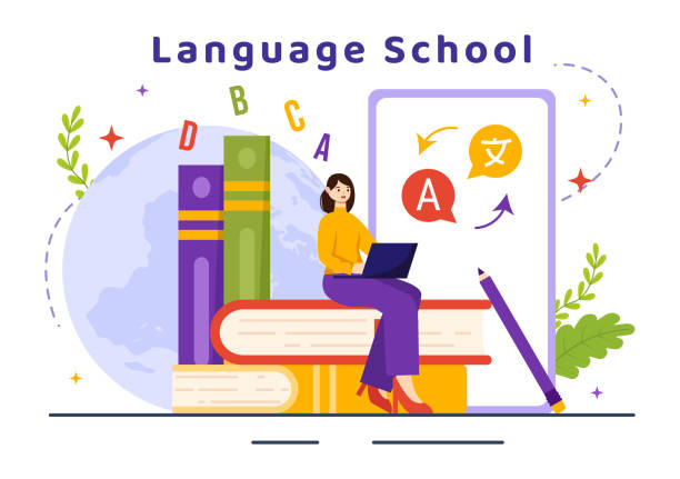 60+ Language School Logo Stock Illustrations, Royalty-Free Vector ...