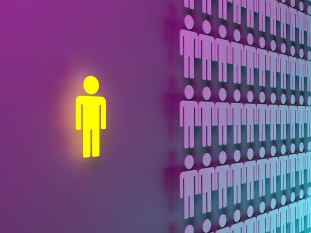 istock Stand out from the crowd. Unique person. Different winner 1903974312