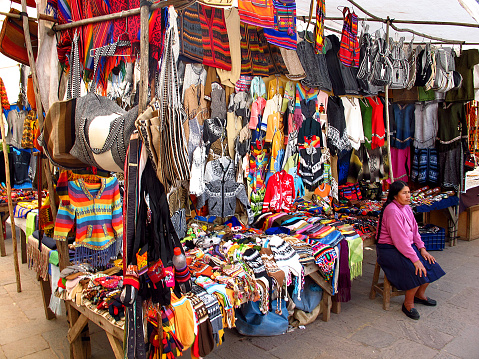 Pisco, Peru - 03 May 2011: Local market in Pisco city, Peru