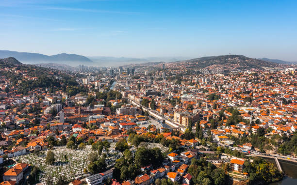 istock Cityscape of Sarajevo on a sunny day 1904074135
