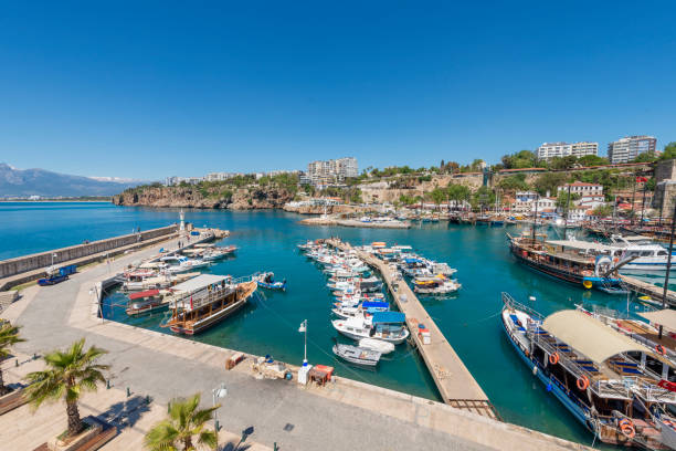 istock Old harbor and downtown called Marina in Antalya, Turkey 1904089656