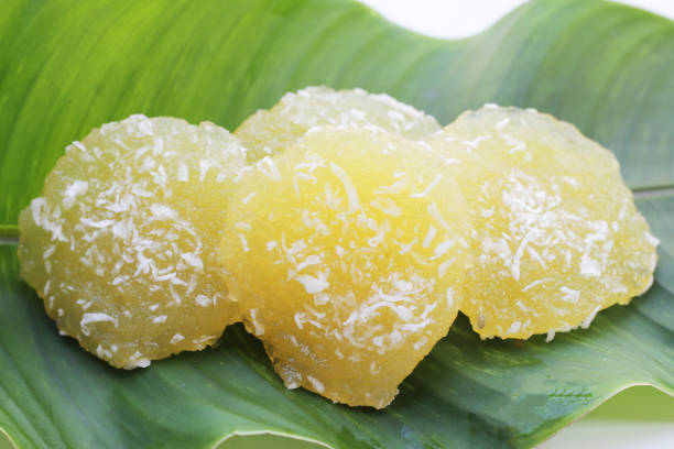 istock Steamed cassava cake. Thai dessert 1904138238