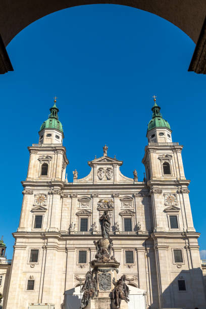 istock Marian column in front of cathedral, Salzburg 1904159099