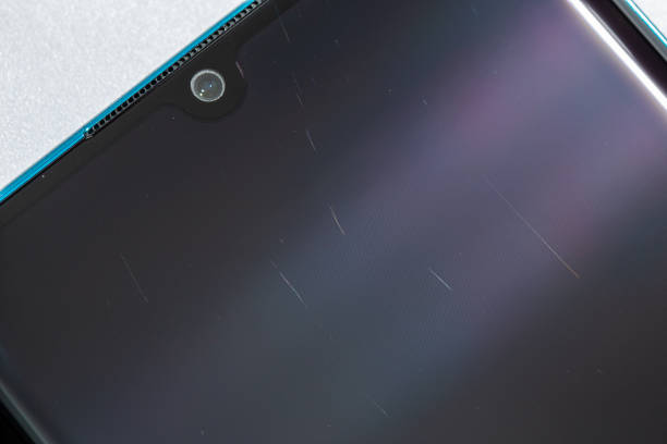 istock tiny scratches on clean used contemporary smartphone screen surface, macro photo 1904171601