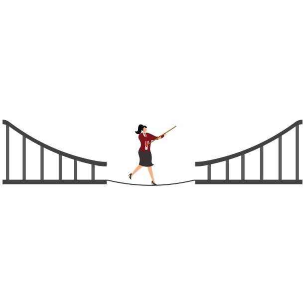 istock Risk, Tightrope, Tightrope Walking, Morality, Walking, Businesswoman 1904182066