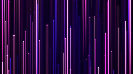 Purple star light trail background, Long exposure digital energy streak line motion, colorful futuristic trendy glowing speed neon backdrop 3d rendering