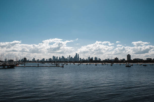 istock Melbourne City skyline from St Kilda wide shot 1904300493