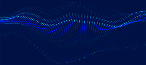 istock Abstract digital particle wave. Futuristic dot wave. Dynamic wave of luminous dots. Futuristic background for presentation design. Technology background vector. Vector illustration 1904340246