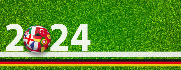 Soccer 2024 Germany Background Soccer 2024 Germany Background european football championship stock illustrations