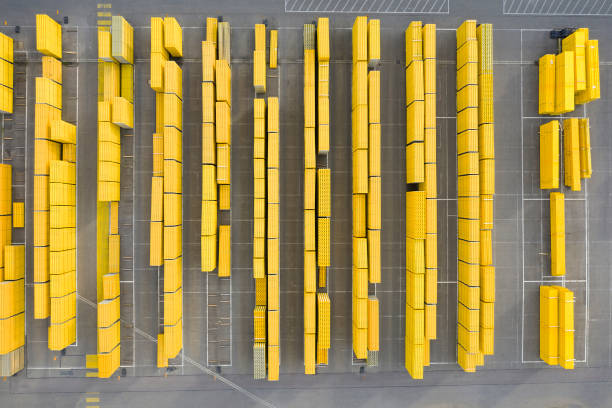 Aerial View of Construction Materials