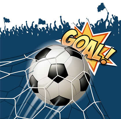 First Goal Time Year First Goal Stock Illustration - Download Image Now - Soccer Ball ...