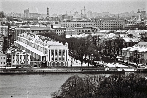 Saint-Petersburg black and white