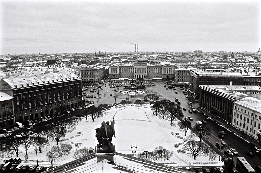 Saint-Petersburg black and white