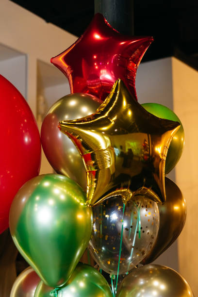 istock Festive Balloon Bouquet with Star Shapes 1904441561