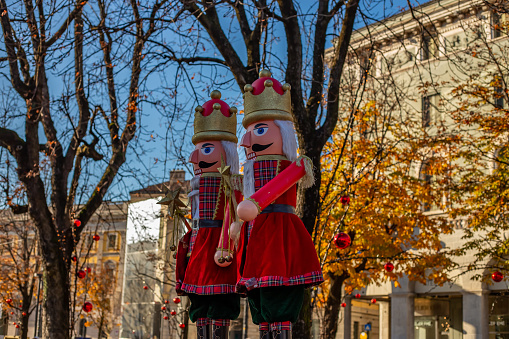 Christmas holidays in Bergamo, Italy, Lombardy 25.12.2023